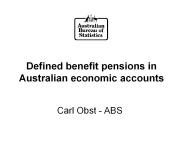 Defined benefit pensions in Australian economic accounts