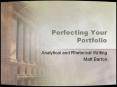 Perfecting Your Portfolio PowerPoint PPT Presentation