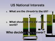 US National Interests