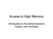Access to High Memory