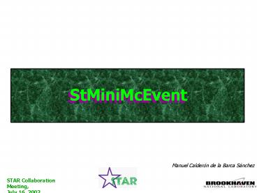 Hopefully brief Outline