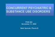 CONCURRENT PSYCHIATRIC