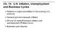 Ch. 13: U.S. Inflation, Unemployment and Business Cycles PowerPoint PPT Presentation