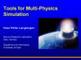 Tools for MultiPhysics Simulation PowerPoint PPT Presentation
