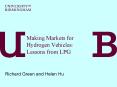 Making Markets for Hydrogen Vehicles: Lessons from LPG PowerPoint PPT Presentation