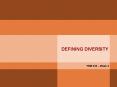DEFINING DIVERSITY PowerPoint PPT Presentation