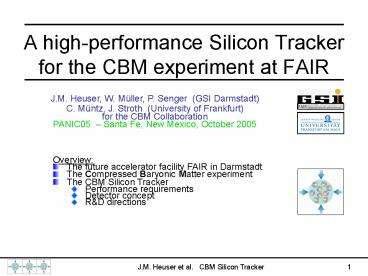 A highperformance Silicon Tracker for the CBM experiment at FAIR