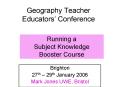 Geography Teacher Educators Conference PowerPoint PPT Presentation