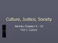 Culture, Justice, Society PowerPoint PPT Presentation