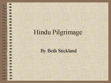Hindu Pilgrimage