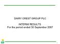 DAIRY CREST GROUP PLC PowerPoint PPT Presentation