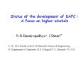 Status of the development of DAFC : A focus on higher alcohols PowerPoint PPT Presentation