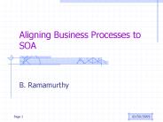 Aligning Business Processes to SOA