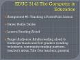 EDUC 3142 The Computer in Education PowerPoint PPT Presentation