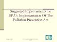 Suggested Improvements To EPA PowerPoint PPT Presentation