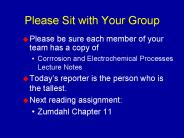 Please Sit with Your Group