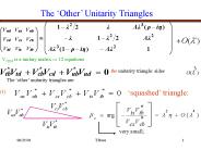 The Other Unitarity Triangles