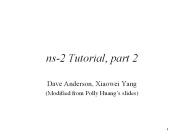 ns2 Tutorial, part 2