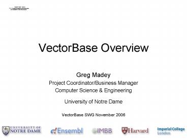 PPT – VectorBase Overview PowerPoint presentation | free to download ...