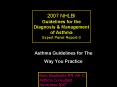 2007 NHLBI Guidelines for the Diagnosis PowerPoint PPT Presentation