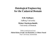 Ontological Engineering for the Cadastral Domain