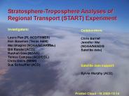 StratosphereTroposphere Analyses of Regional Transport START Experiment