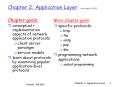 Chapter 2: Application Layer last updated 220903 PowerPoint PPT Presentation
