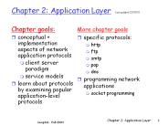 Chapter 2: Application Layer last updated 220903