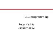 CGI programming