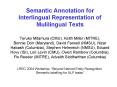 Semantic Annotation for Interlingual Representation of Mulilingual Texts PowerPoint PPT Presentation