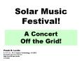 A Concert Off the Grid! PowerPoint PPT Presentation