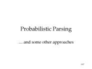 Probabilistic Parsing