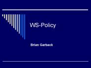 WS-Policy