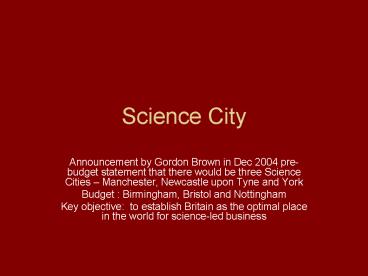 Science City
