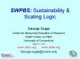 SWPBS:%20Sustainability%20 PowerPoint PPT Presentation