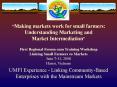 UMFI Experience - Linking Community-Based Enterprises with the Mainstream Markets PowerPoint PPT Presentation
