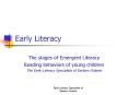 Early Literacy PowerPoint PPT Presentation