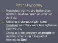 Peters Hypocrisy PowerPoint PPT Presentation
