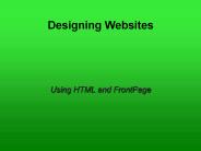 Designing Websites