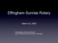 Effingham Sunrise Rotary PowerPoint PPT Presentation