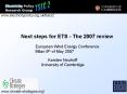 Next steps for ETS The 2007 review PowerPoint PPT Presentation