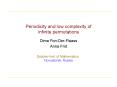 Periodicity and low complexity of infinite permutations PowerPoint PPT Presentation