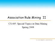 Association Rule Mining II