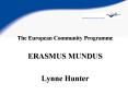 The European Community Programme PowerPoint PPT Presentation