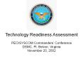Technology Readiness Assessment PowerPoint PPT Presentation