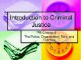 Introduction to Criminal Justice PowerPoint PPT Presentation