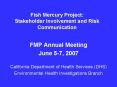 Fish Mercury Project: Stakeholder Involvement and Risk Communication PowerPoint PPT Presentation