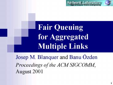 Fair Queuing for Aggregated Multiple Links