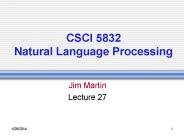 CSCI 5832 Natural Language Processing
