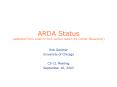 ARDA Status (adapted from Interim SC2 verbal report by Lothar Bauerdick) PowerPoint PPT Presentation